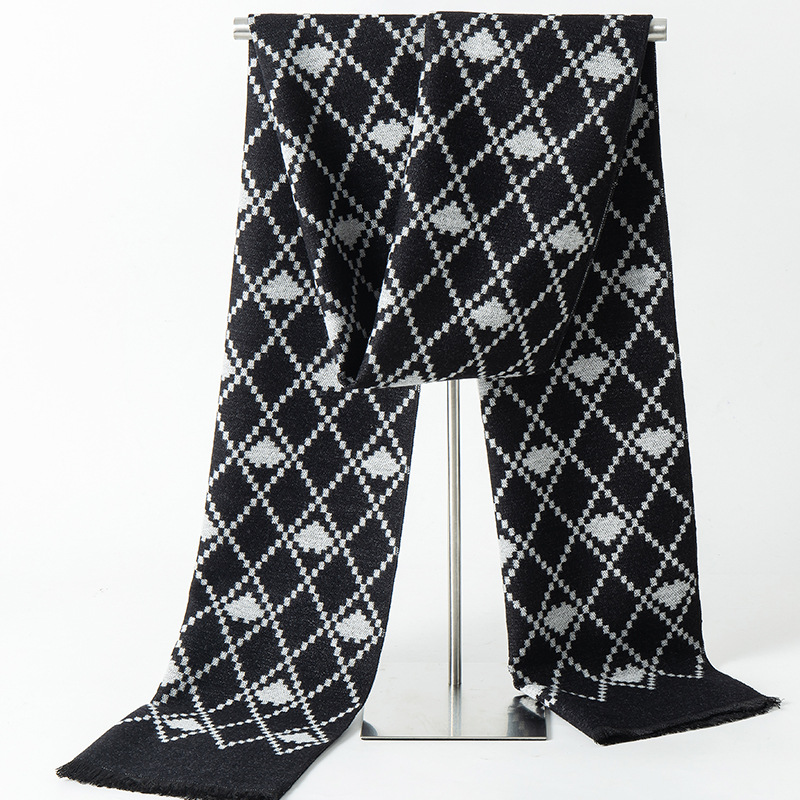 Designer Brand Plaid Winter Me - огляд і ціна Muffler Men Wool