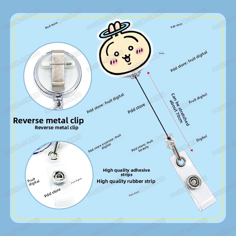 jiyi Retractable Badge Reel Ka - огляд і ціна Lanyard Badge Holder