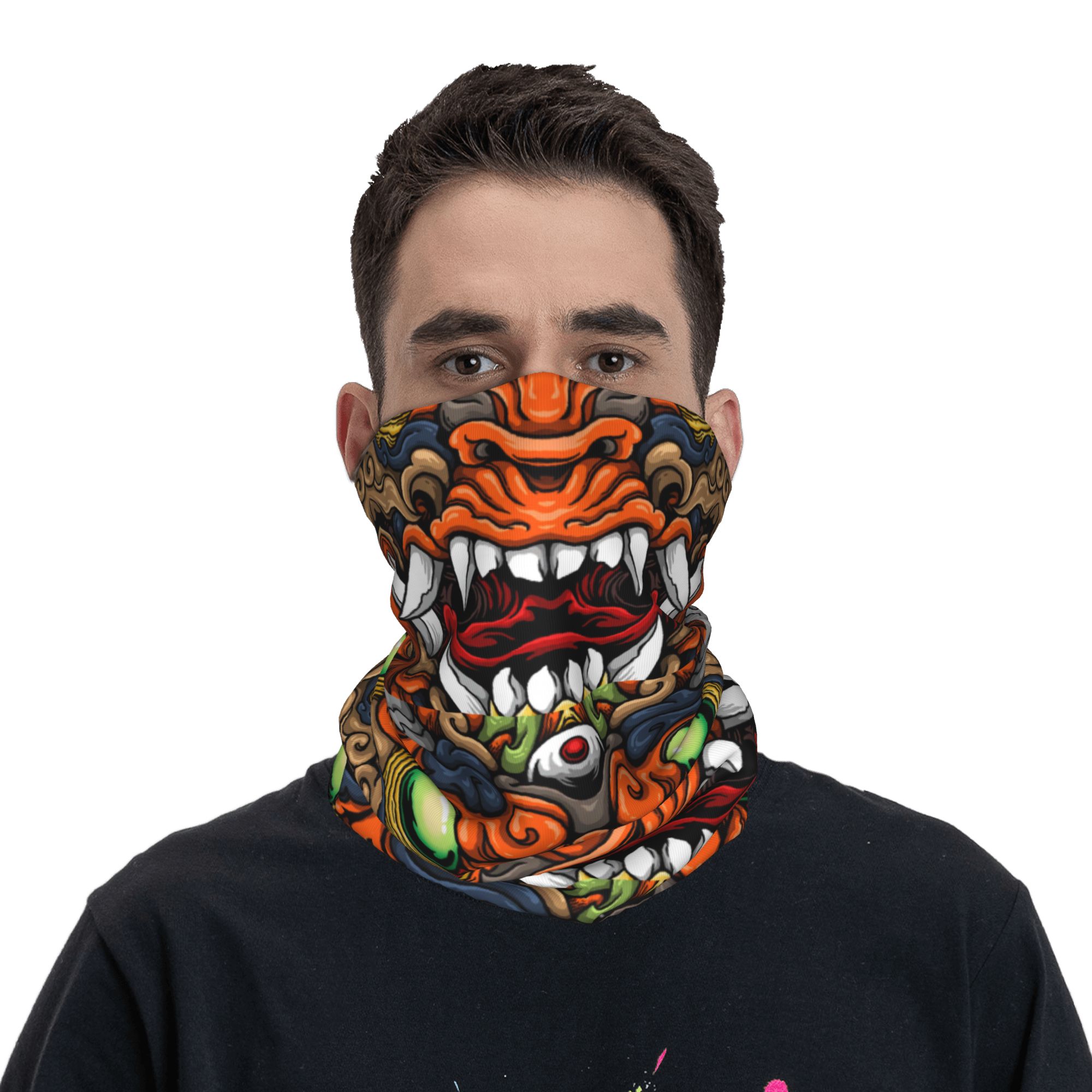 Custom Samurai Demon Oni Winte - огляд і ціна Neck Warmer Tube