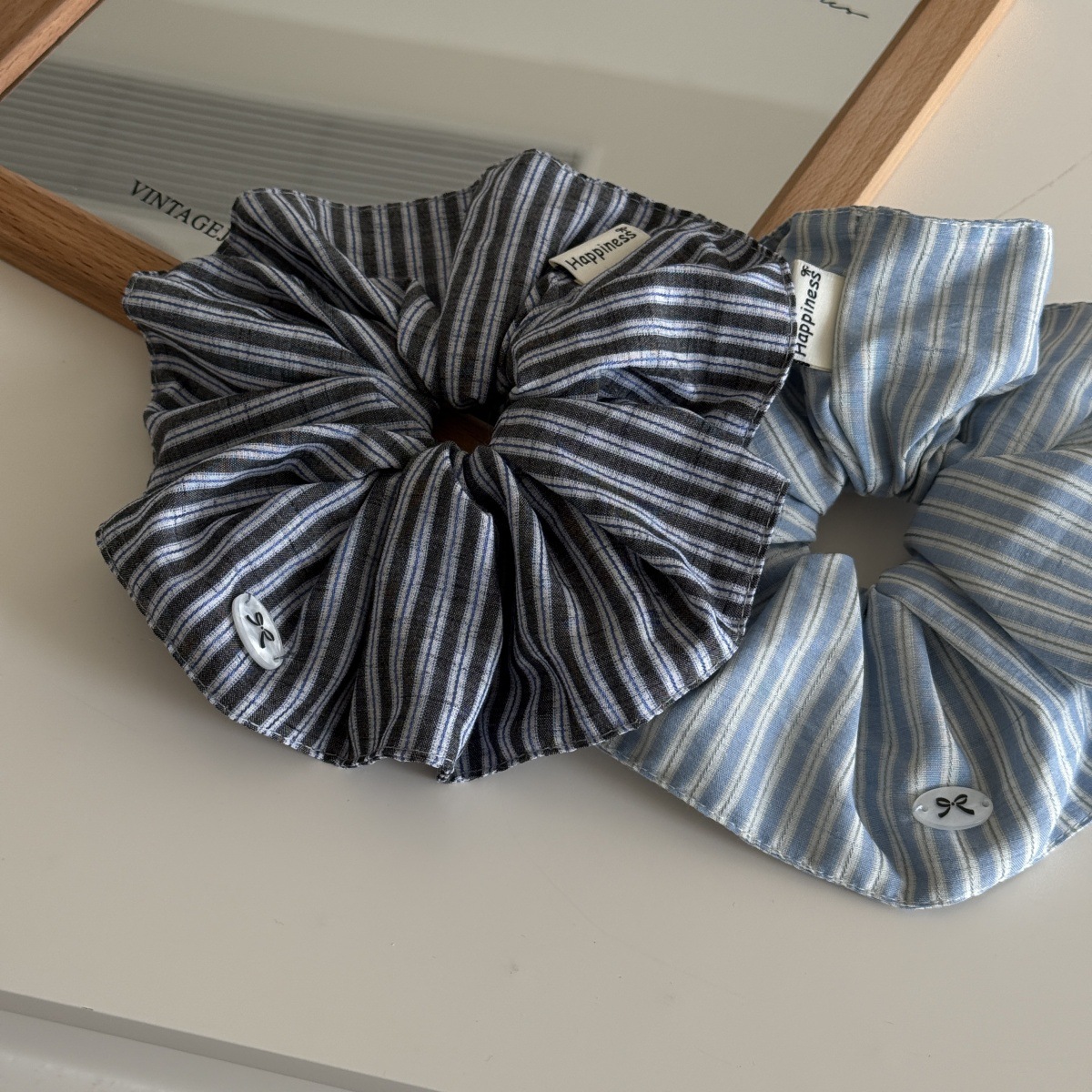 Korea Fashion Stripe Hair Rubb - огляд і ціна Silk Tie Striped