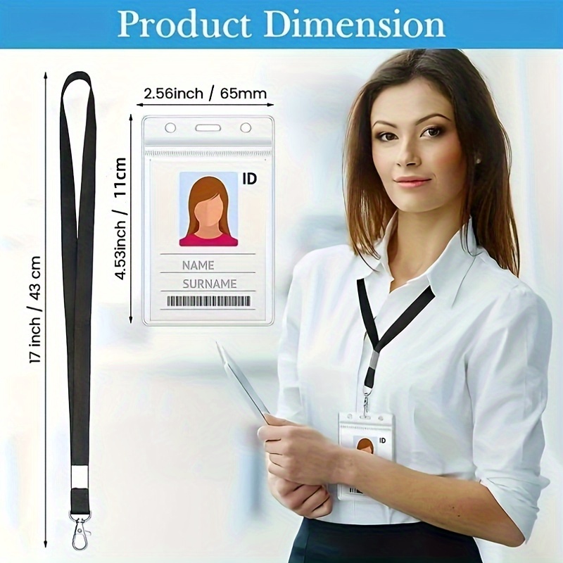 transparent waterproof name ba - огляд і ціна Lanyard Badge Holder