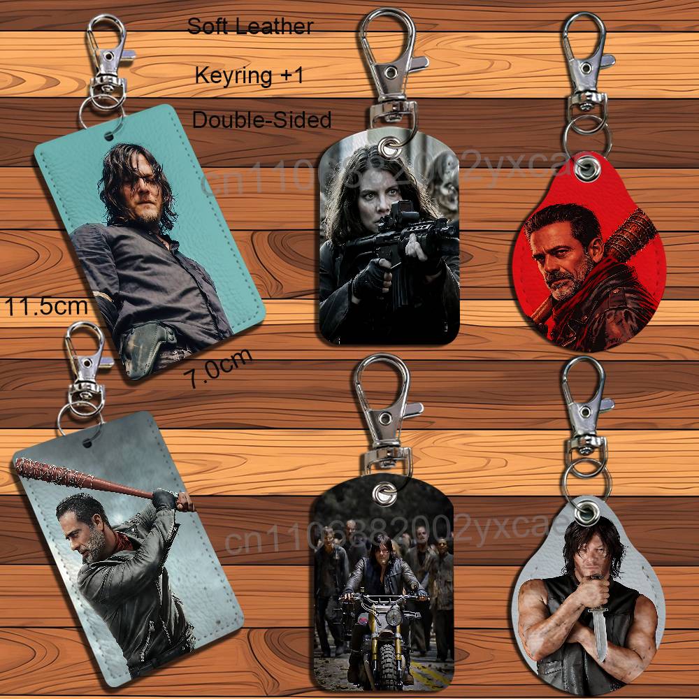 Negan Maggie Walking Dead Leat - огляд і ціна Lanyard Badge Holder